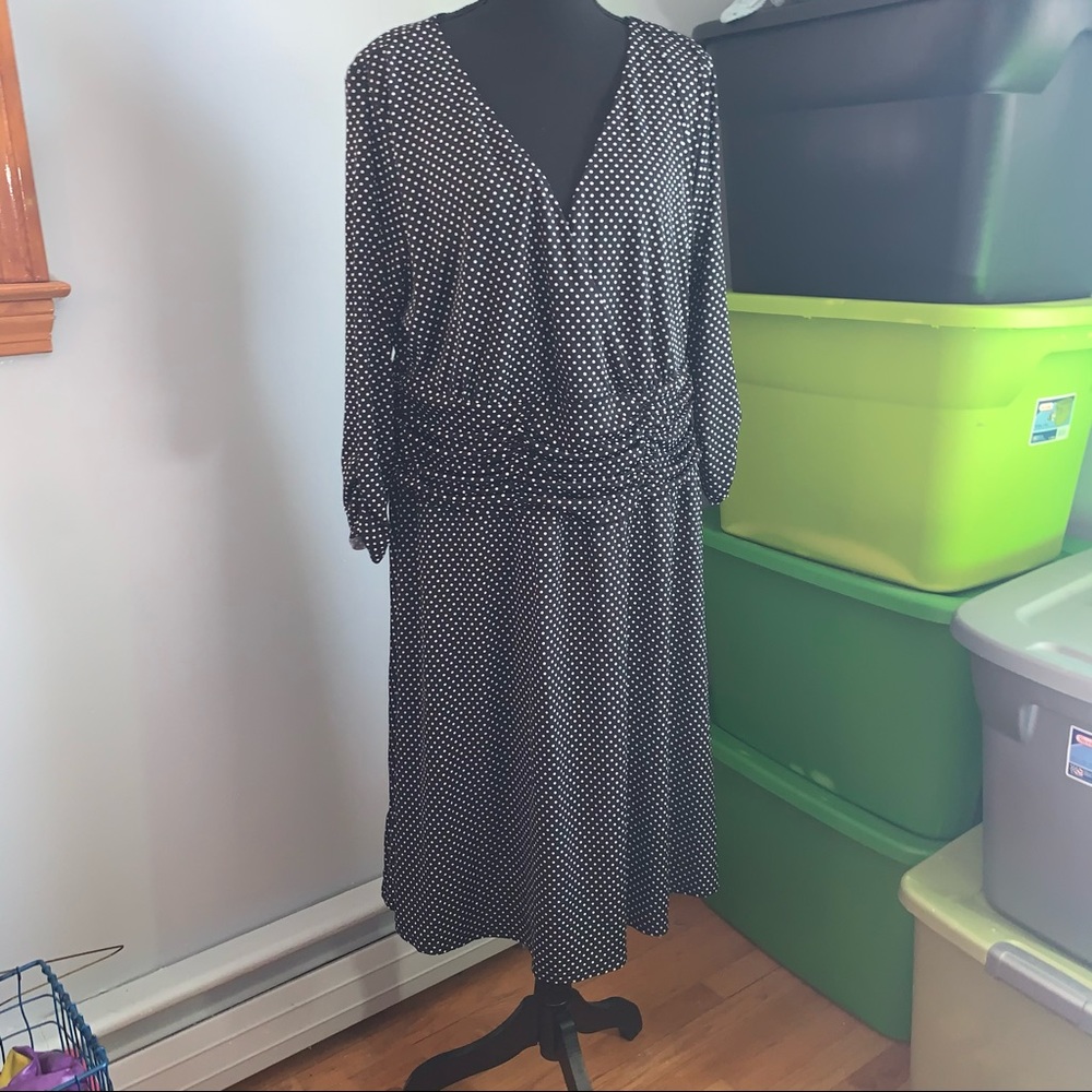 EUC B-Slim NY Collection polka dot dress 2X